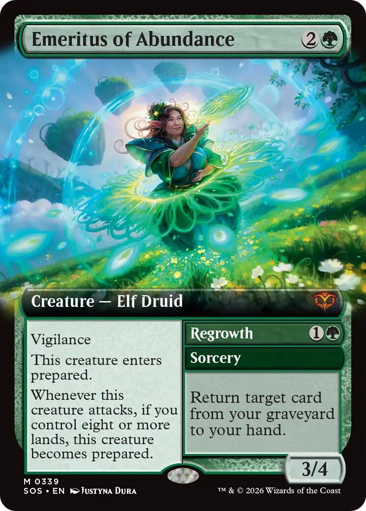Emeritus of Abundance (Extended Art) [Secrets of Strixhaven] Magic: The Gathering | Lots Moore NSW