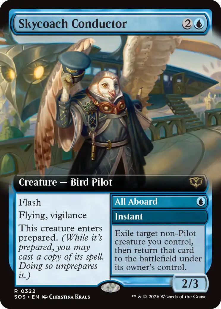 Skycoach Conductor (Extended Art) [Secrets of Strixhaven] Magic: The Gathering | Lots Moore NSW