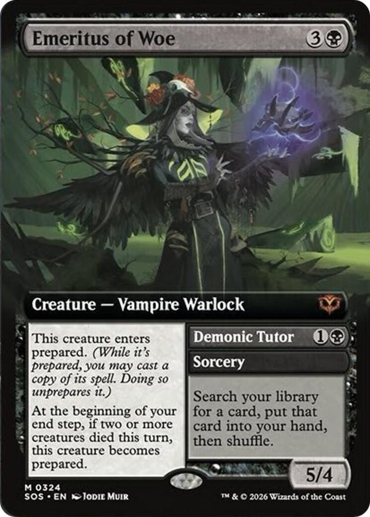 Emeritus of Woe (Extended Art) [Secrets of Strixhaven] | Lots Moore NSW