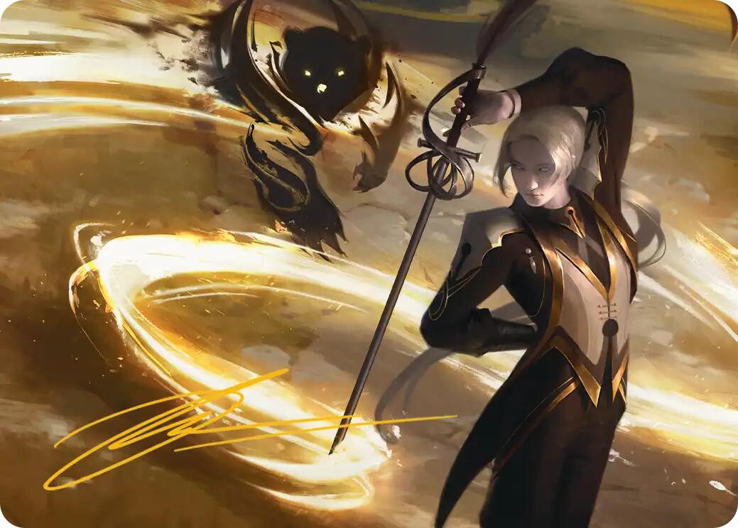 Rapier Wit Art Card (Gold-Stamped Signature) [Secrets of Strixhaven Art Series] | Lots Moore NSW