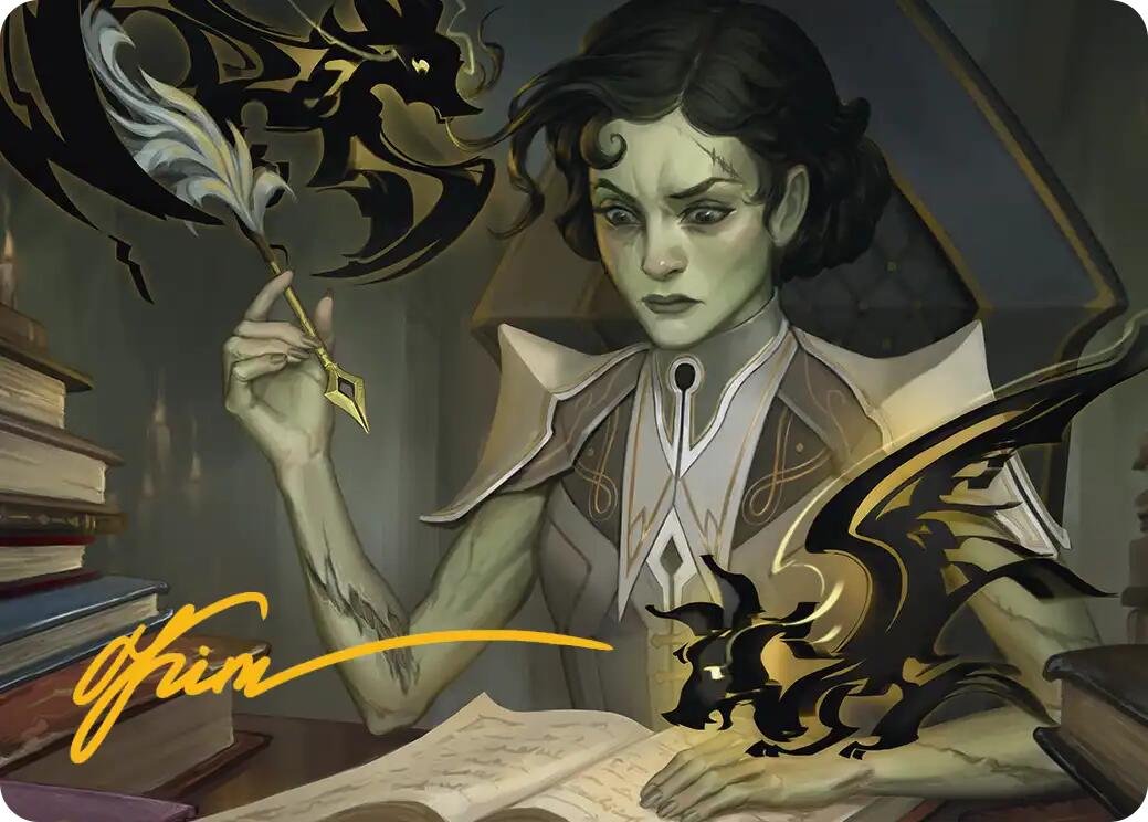 Eternal Student Art Card (Gold-Stamped Signature) [Secrets of Strixhaven Art Series] | Lots Moore NSW