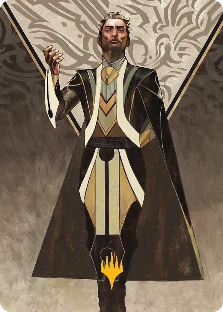 Ral Zarek, Guest Lecturer Art Card (Gold-Stamped Planeswalker Symbol) [Secrets of Strixhaven Art Series] | Lots Moore NSW