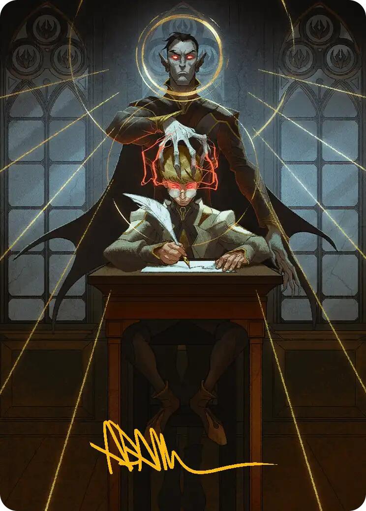 Vampiric Tutor Art Card (Gold-Stamped Signature) [Secrets of Strixhaven Art Series] | Lots Moore NSW