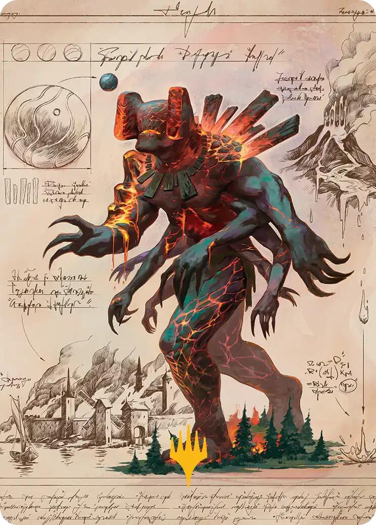 Magmablood Archaic Art Card (Gold-Stamped Planeswalker Symbol) [Secrets of Strixhaven Art Series] | Lots Moore NSW