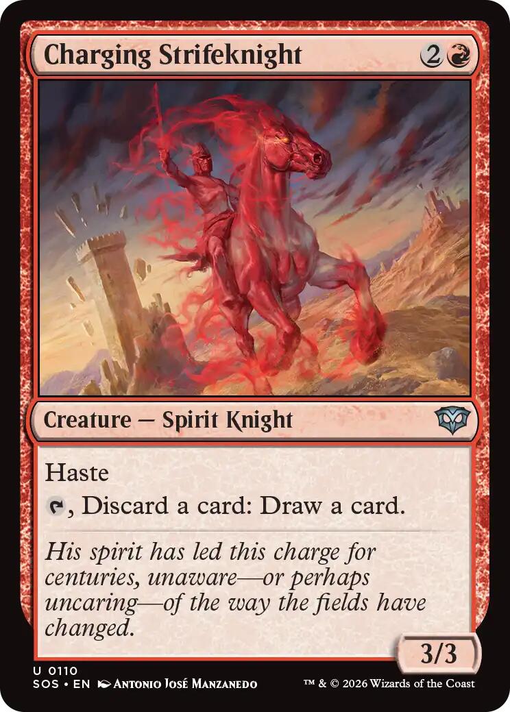 Charging Strifeknight [Secrets of Strixhaven] | Lots Moore NSW