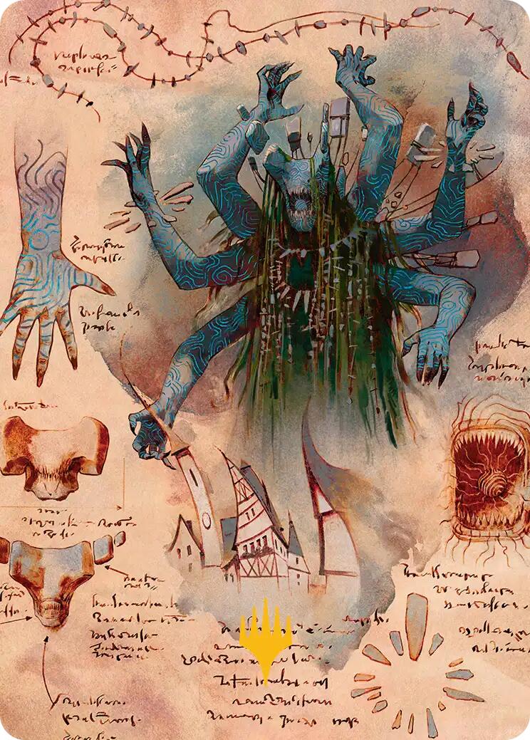 The Dawning Archaic Art Card (Gold-Stamped Planeswalker Symbol) [Secrets of Strixhaven Art Series] | Lots Moore NSW