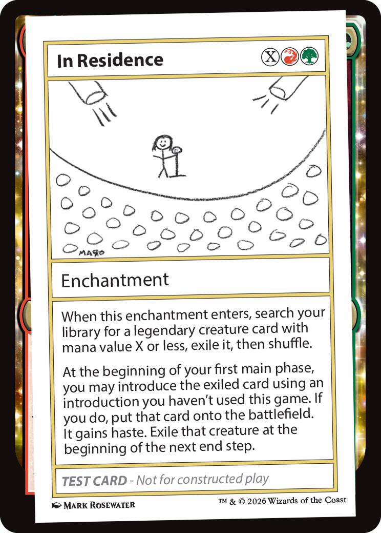 In Residence [Mystery Booster Playtest Cards] | Lots Moore NSW