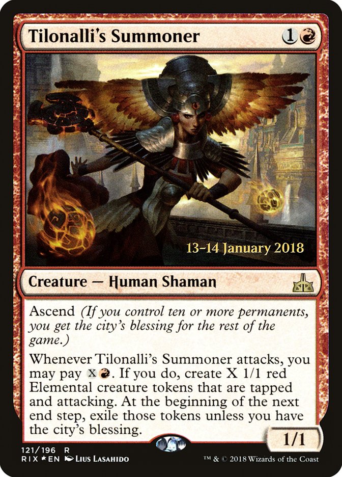 Tilonalli's Summoner [Rivals of Ixalan Prerelease Promos] | Lots Moore NSW