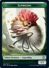 Angel // Saproling Double-Sided Token [Dungeons & Dragons: Adventures in the Forgotten Realms Commander Tokens] | Lots Moore NSW