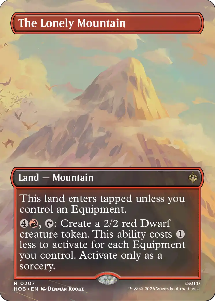 The Lonely Mountain (Borderless) (0207) [The Hobbit] | Lots Moore NSW