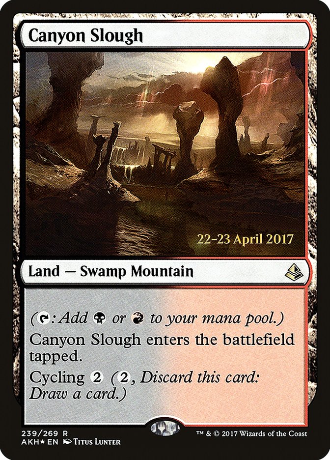 Canyon Slough [Amonkhet Prerelease Promos] | Lots Moore NSW