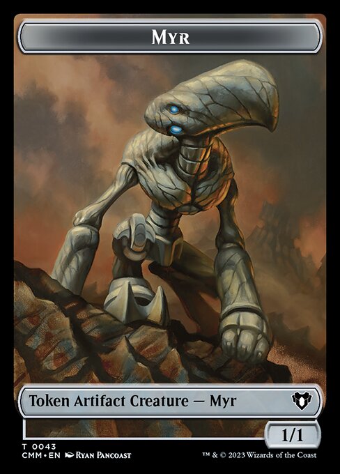 Thopter // Myr Double-Sided Token [Commander Masters Tokens] | Lots Moore NSW