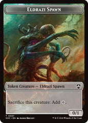 Eldrazi Spawn // Worm Double-Sided Token [Secrets of Strixhaven Commander Tokens] | Lots Moore NSW