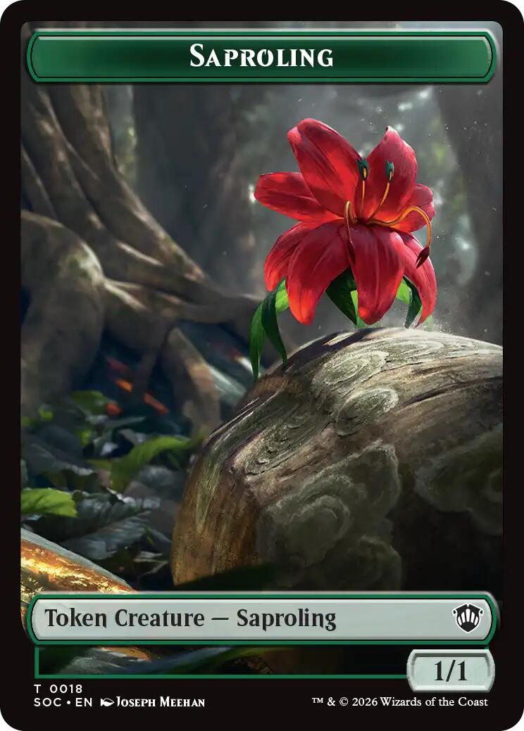 Saproling // Pest (0023) Double-Sided Token [Secrets of Strixhaven Commander Tokens] | Lots Moore NSW