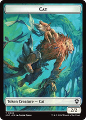 Cat // Inkling (0022) Double-Sided Token [Secrets of Strixhaven Commander Tokens] | Lots Moore NSW