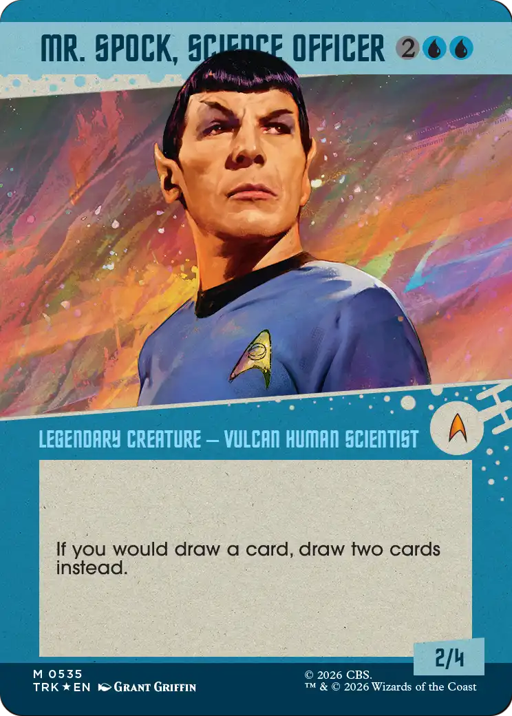 Mr. Spock, Science Officer (Borderless) (Surge Foil) [Star Trek] | Lots Moore NSW
