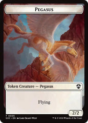 Pegasus // Inkling (0022) Double-Sided Token [Secrets of Strixhaven Commander Tokens] | Lots Moore NSW