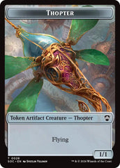 Thopter // Fractal (0004) Double-Sided Token [Secrets of Strixhaven Commander Tokens] | Lots Moore NSW