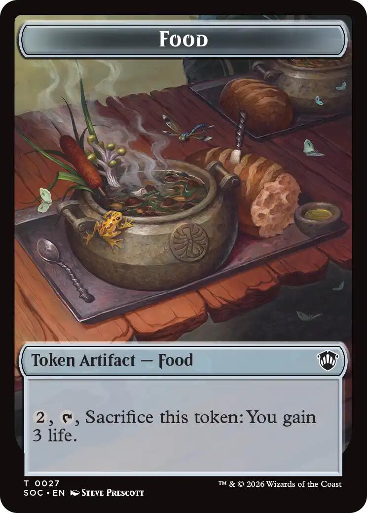 Food // Frog Lizard Double-Sided Token [Secrets of Strixhaven Commander Tokens] | Lots Moore NSW