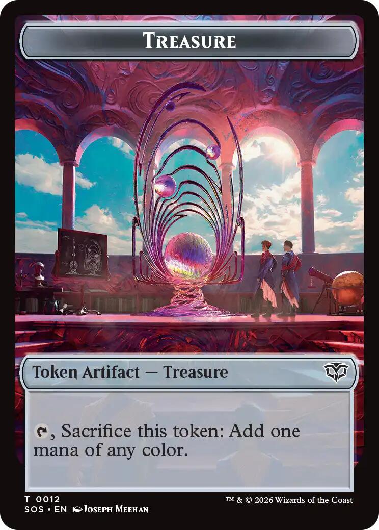 Elemental (0020) // Treasure Double-Sided Token [Secrets of Strixhaven Commander Tokens] | Lots Moore NSW