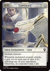 Contract // Pegasus Double-Sided Token [Secrets of Strixhaven Commander Tokens] | Lots Moore NSW