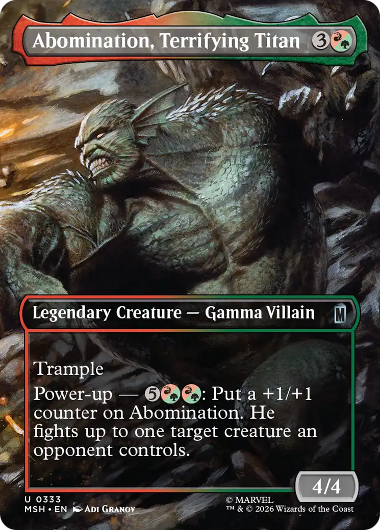 Abomination, Terrifying Titan (Borderless) [Marvel Super Heroes] | Lots Moore NSW