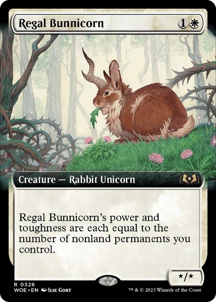 Regal Bunnicorn (Extended Art) [Wilds of Eldraine] | Lots Moore NSW