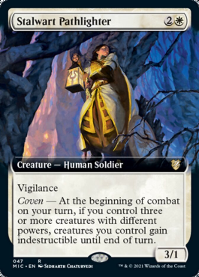 Stalwart Pathlighter (Extended Art) [Innistrad: Midnight Hunt Commander] | Lots Moore NSW