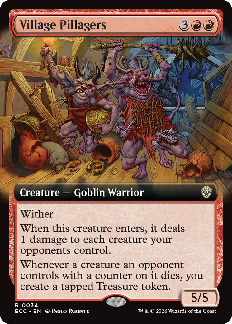 Village Pillagers (Extended Art) [Lorwyn Eclipsed Commander] | Lots Moore NSW
