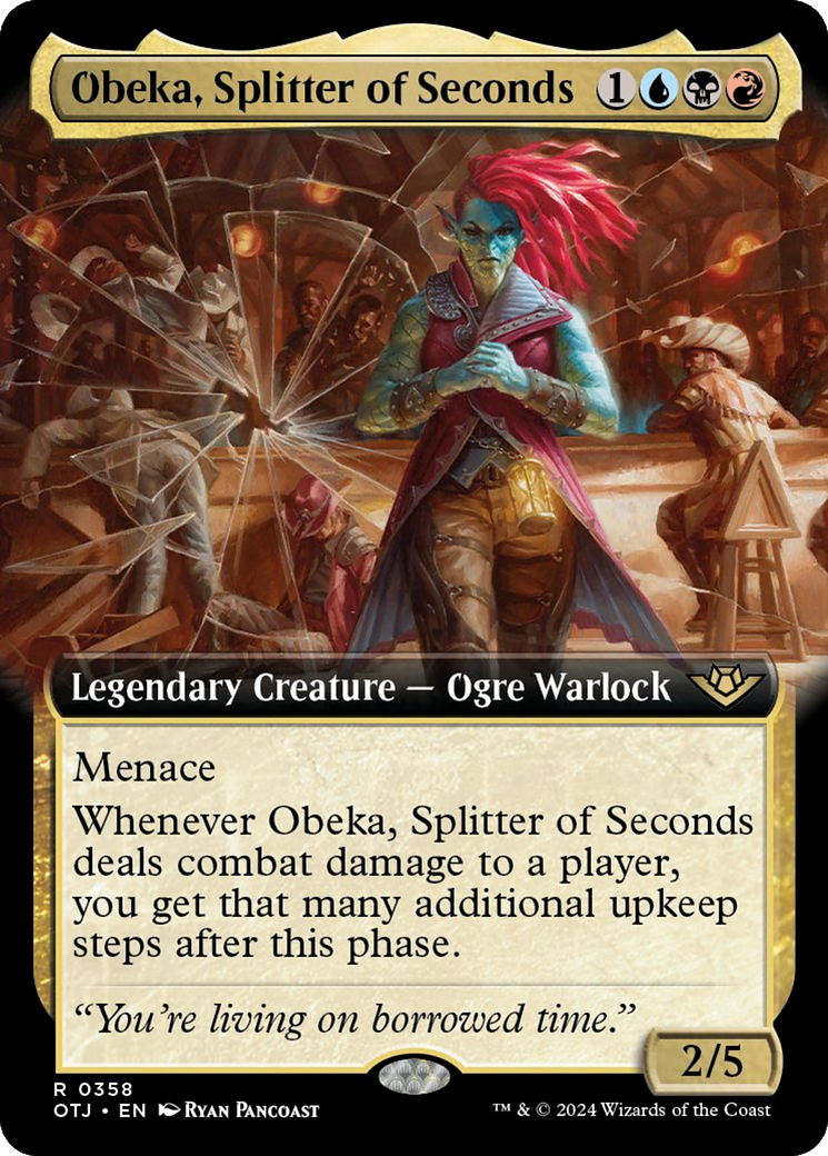 Obeka, Splitter of Seconds (Extended Art) [Outlaws of Thunder Junction] | Lots Moore NSW