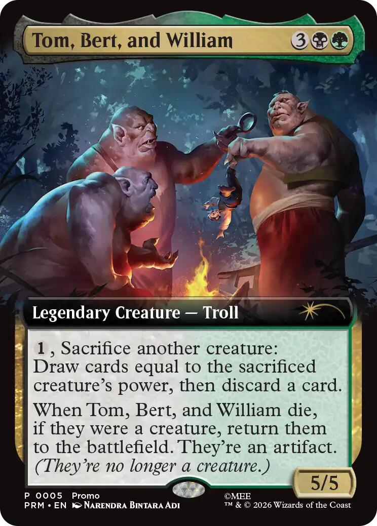 Tom, Bert, and William (Extended Art) [Media Promos] | Lots Moore NSW