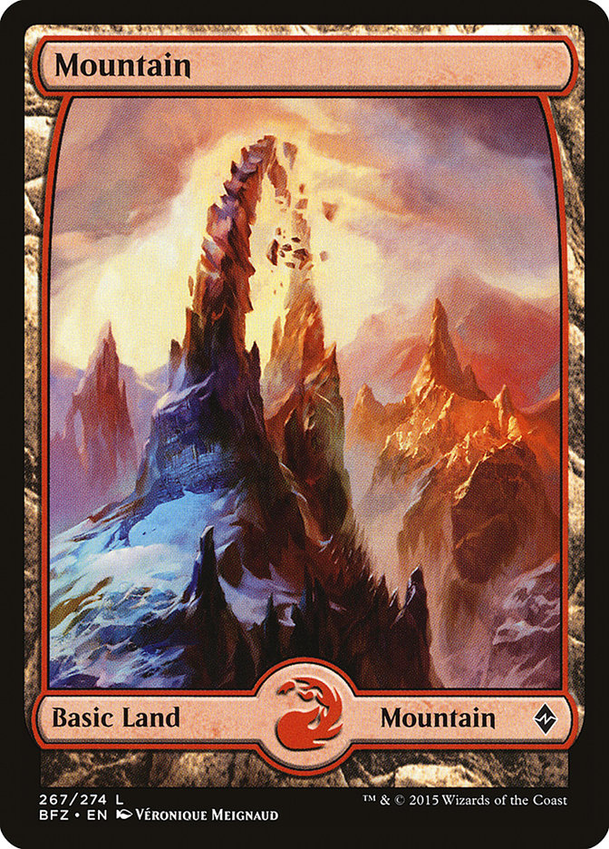 Mountain (267) (Full Art) [Battle for Zendikar] | Lots Moore NSW