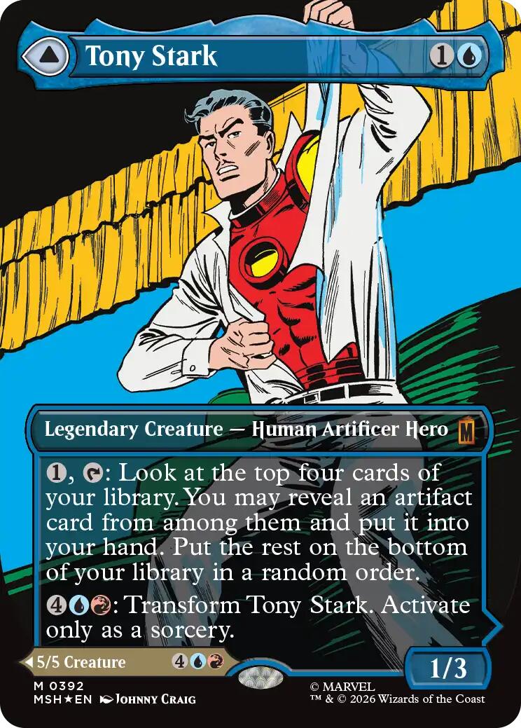 Tony Stark (Borderless) (0392) [Marvel Super Heroes] | Lots Moore NSW
