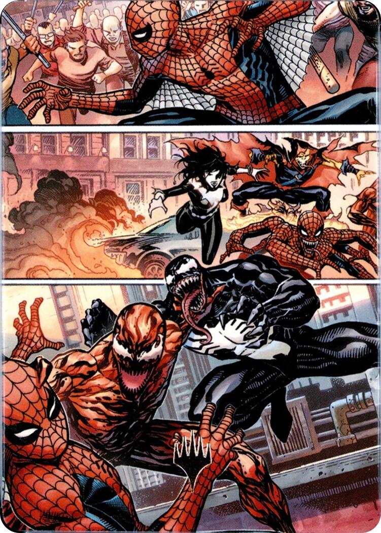 Maximum Carnage Art Card (Gold-Stamped Planeswalker Symbol) [Marvel's Spider-Man Art Series] | Lots Moore NSW