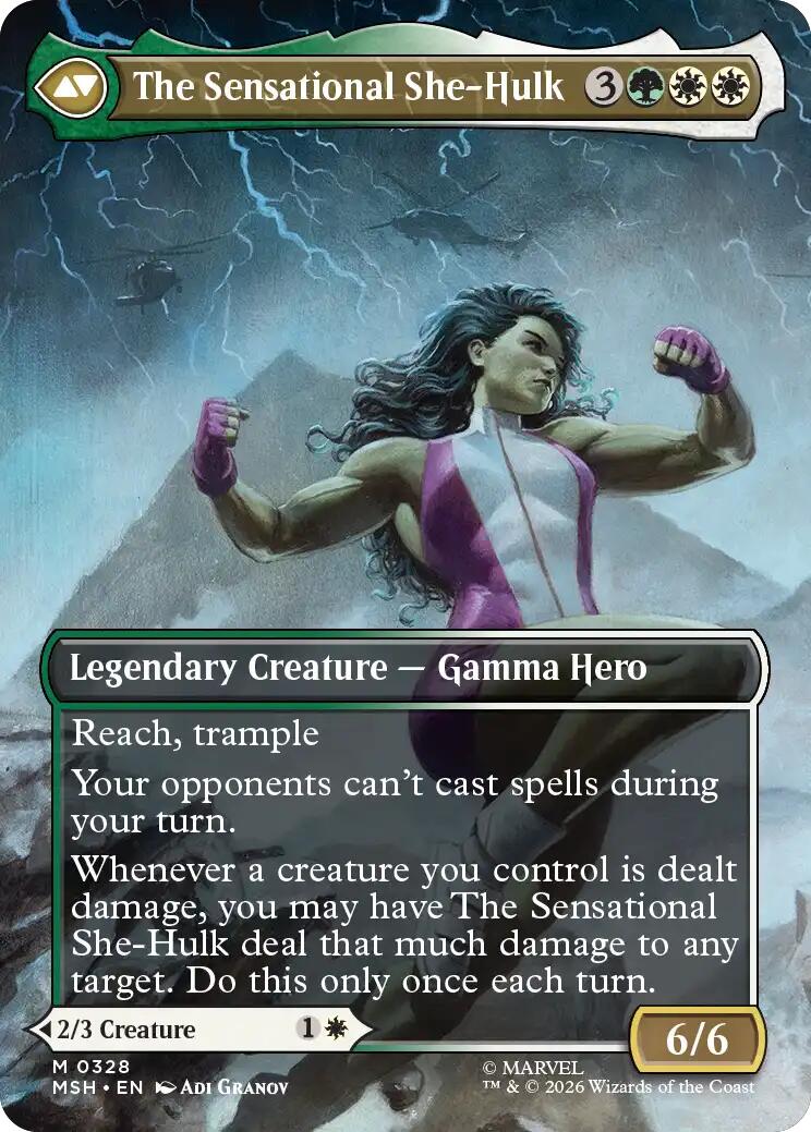 Jennifer Walters // The Sensational She-Hulk (Borderless) (0328) [Marvel Super Heroes] | Lots Moore NSW