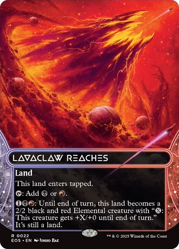 Lavaclaw Reaches (0022) (Borderless) [Edge of Eternities: Stellar Sights] | Lots Moore NSW