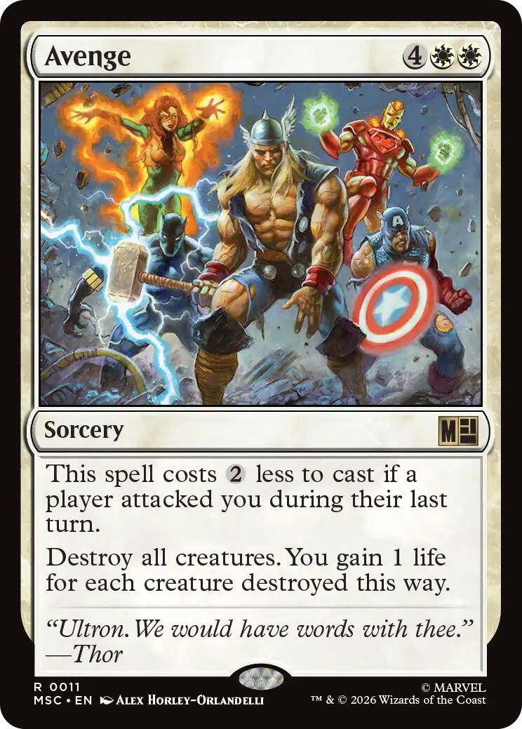 Avenge (Surge Foil) [Marvel Super Heroes Commander] | Lots Moore NSW