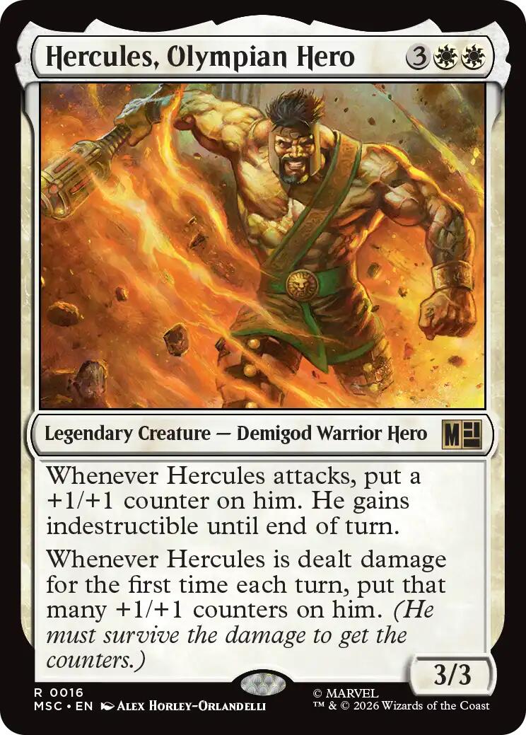 Hercules, Olympian Hero (Surge Foil) [Marvel Super Heroes Commander] | Lots Moore NSW