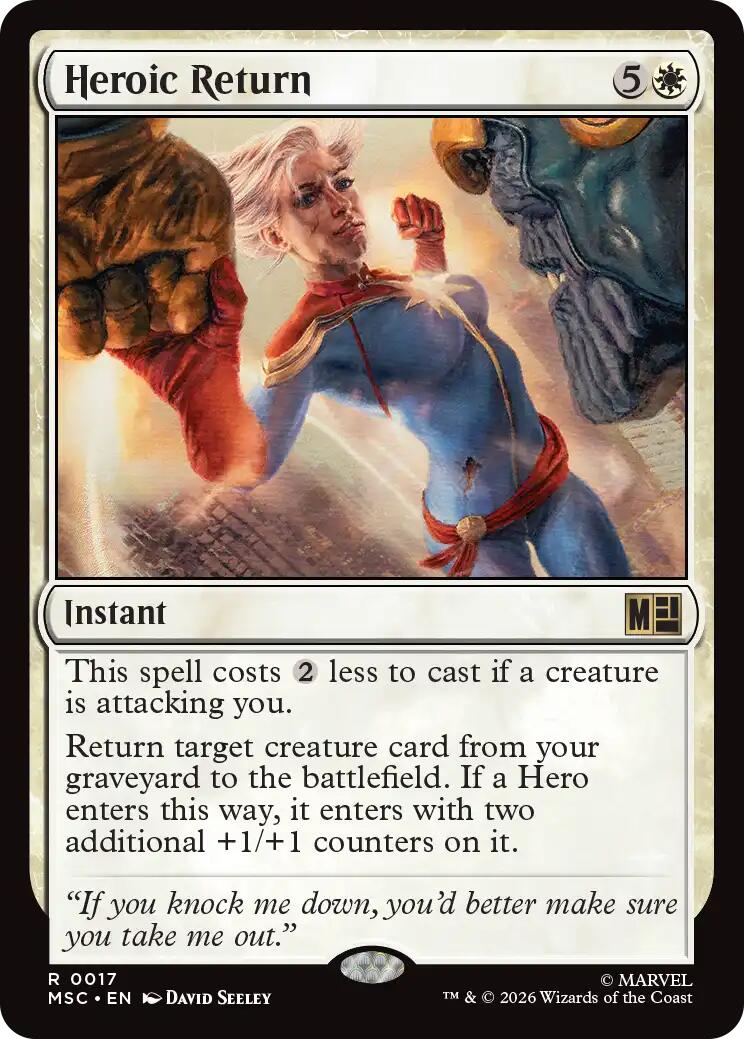Heroic Return (Surge Foil) [Marvel Super Heroes Commander] | Lots Moore NSW