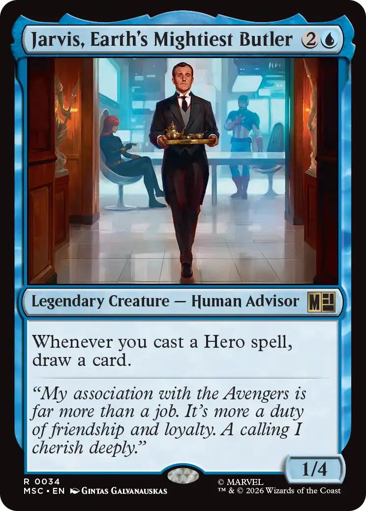 Jarvis, Earth's Mightiest Butler (Surge Foil) [Marvel Super Heroes Commander] | Lots Moore NSW