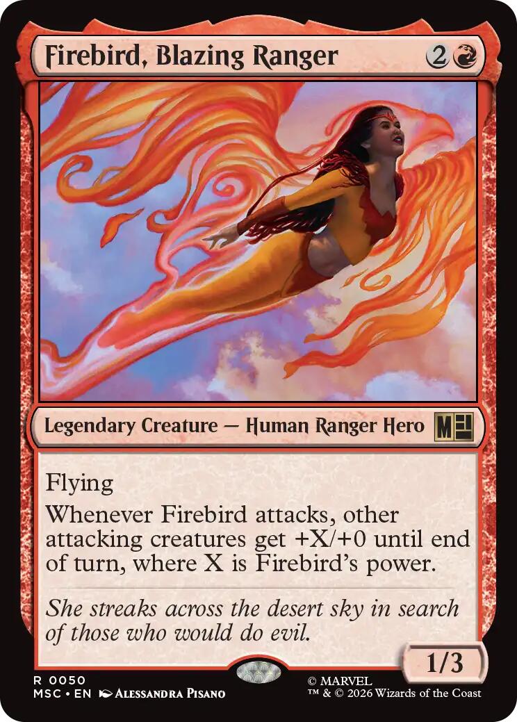 Firebird, Blazing Ranger (Surge Foil) [Marvel Super Heroes Commander] | Lots Moore NSW