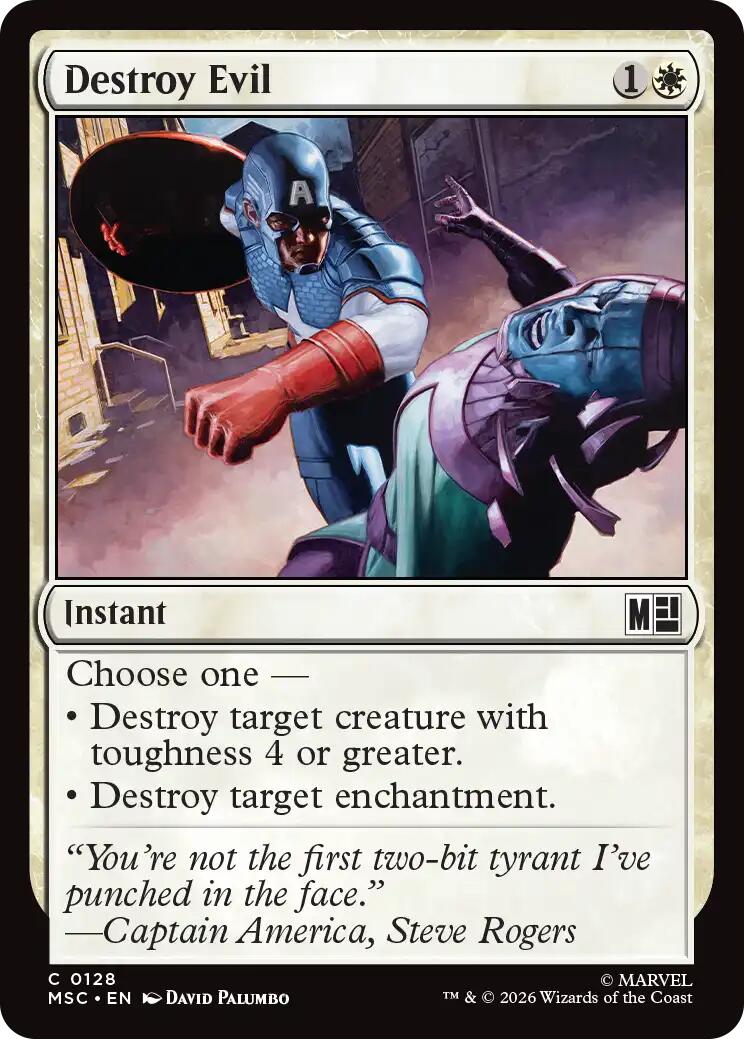 Destroy Evil (Surge Foil) [Marvel Super Heroes Commander] | Lots Moore NSW