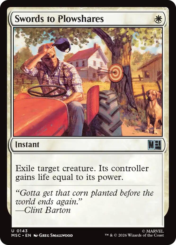 Swords to Plowshares (Surge Foil) [Marvel Super Heroes Commander] | Lots Moore NSW