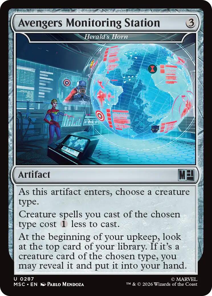 Avengers Monitoring Station - Herald's Horn (Surge Foil) [Marvel Super Heroes Commander] | Lots Moore NSW