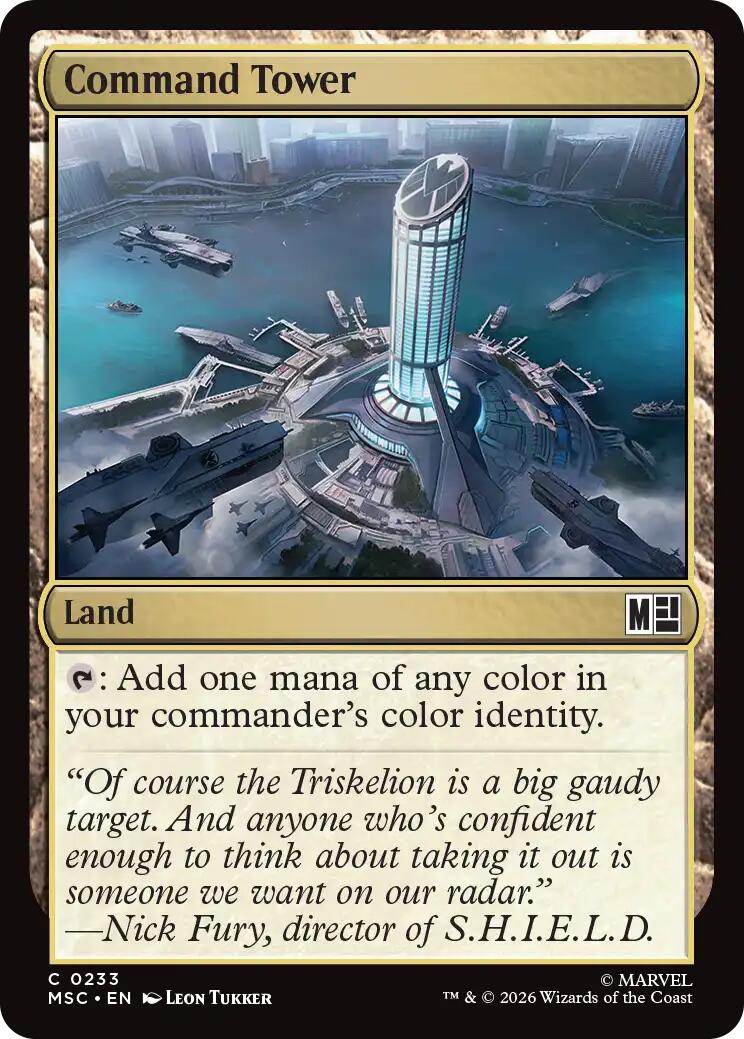 Command Tower (0233) (Surge Foil) [Marvel Super Heroes Commander] | Lots Moore NSW