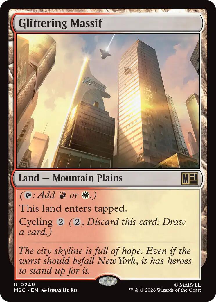 Glittering Massif (Surge Foil) [Marvel Super Heroes Commander] | Lots Moore NSW