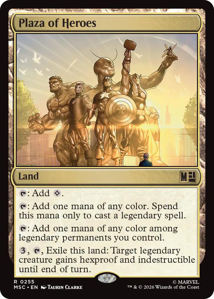 Plaza of Heroes (Surge Foil) [Marvel Super Heroes Commander] | Lots Moore NSW
