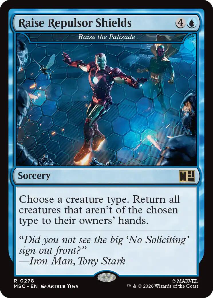 Raise Repulsor Shields - Raise the Palisade (Surge Foil) [Marvel Super Heroes Commander] | Lots Moore NSW