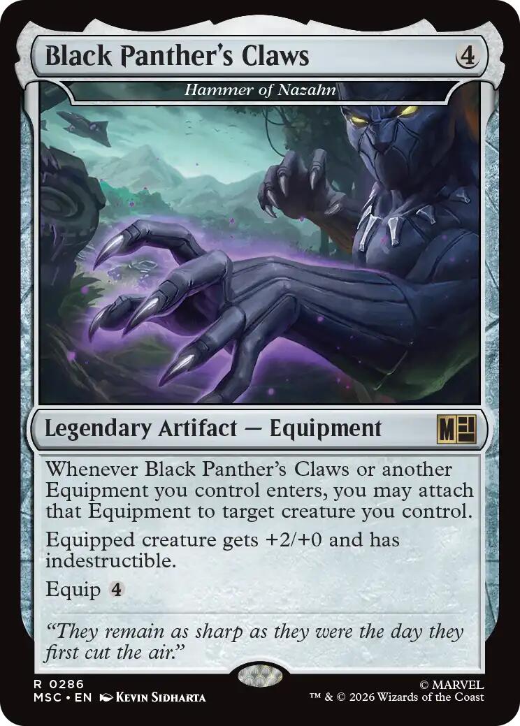 Black Panther's Claws - Hammer of Nazahn [Marvel Super Heroes Commander] | Lots Moore NSW