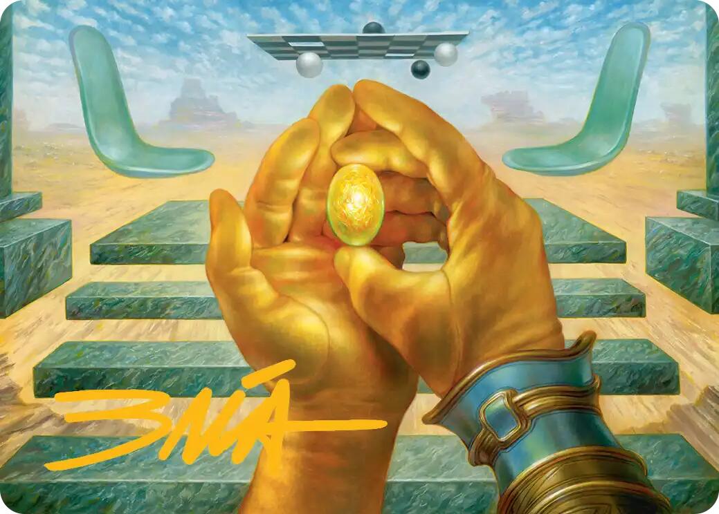 The Mind Stone Art Card (Gold-Stamped Signature) [Marvel Super Heroes Art Series] | Lots Moore NSW